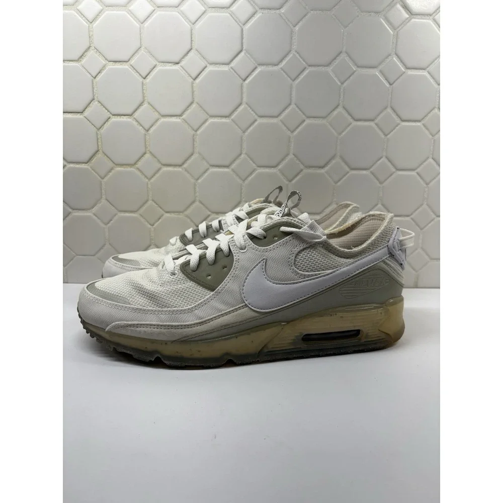 Nike Air Max 90 Terrascape Mens 11.5 White Gray DQ3987-101 Sneakers Move to Zero